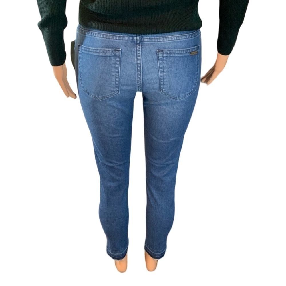 Michael Kors Blue Denim Logo Izzy SKINNY Jeans